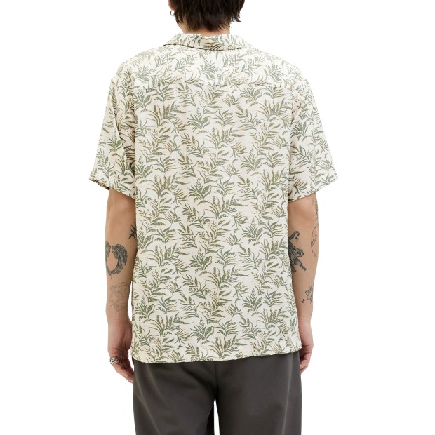 Jack & Jones Jprblulincoln Print Resort S/s Shirt Ln Four Leaf Clover