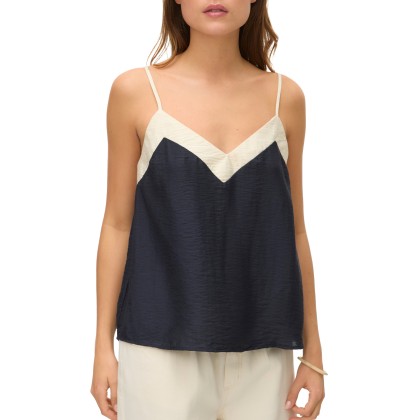Vero Moda Vmdenise Singlet Top Wvn Btq Ga Black Birch