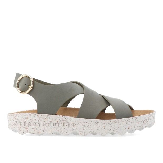 As Portuguesas Cusk L Eco Nubuck Khaki