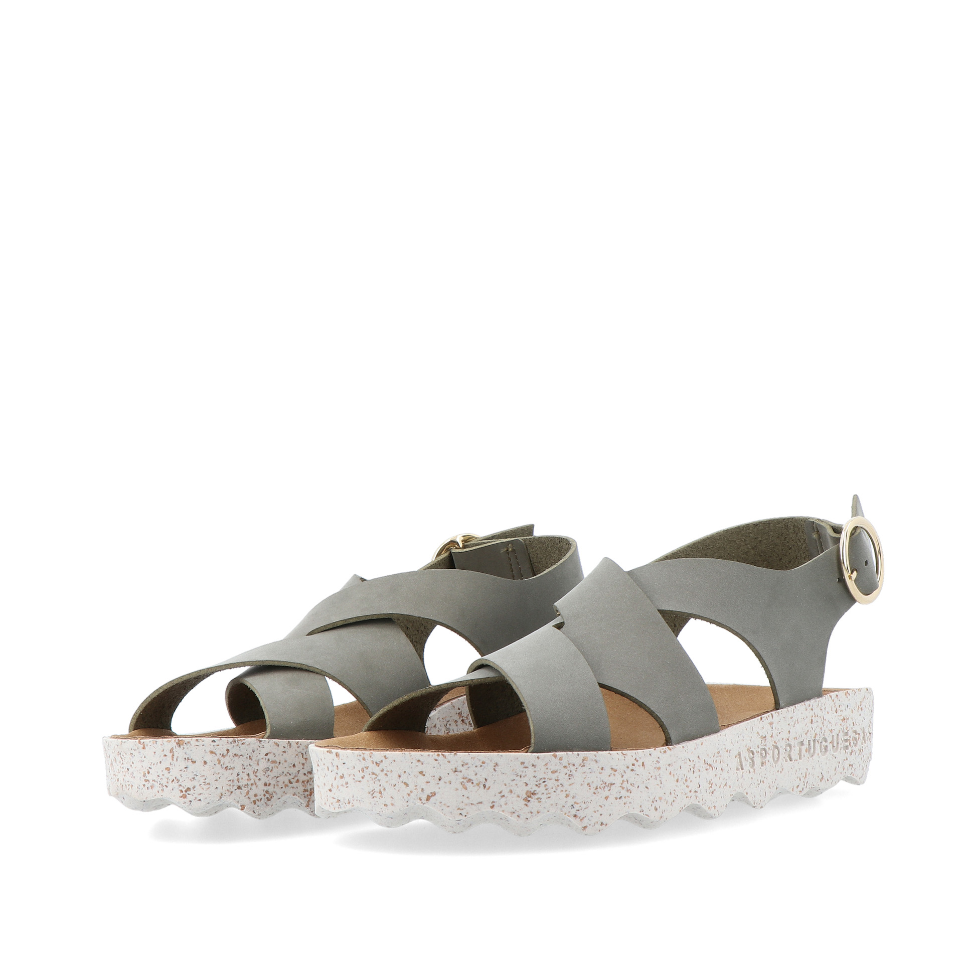 As Portuguesas Cusk L Eco Nubuck Khaki