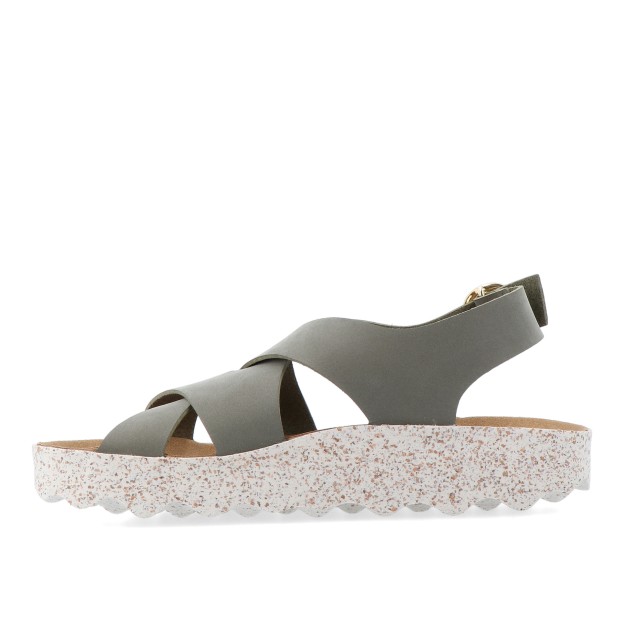 As Portuguesas Cusk L Eco Nubuck Khaki