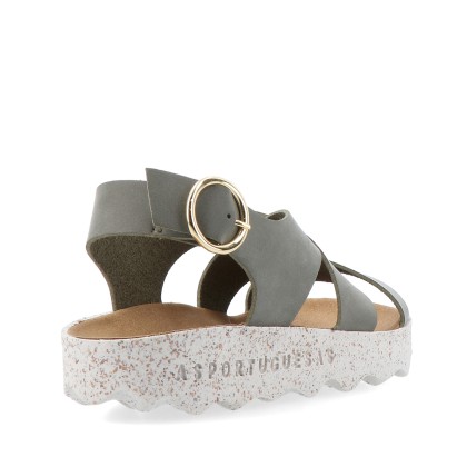 As Portuguesas Cusk L Eco Nubuck Khaki