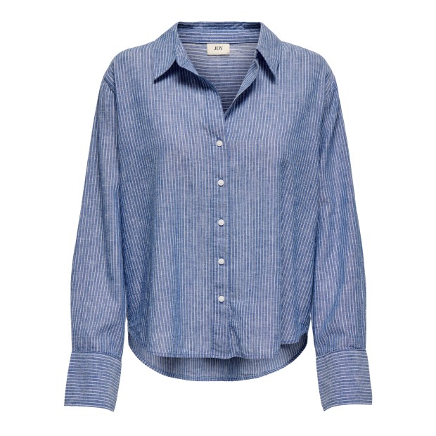JDY Jdymila L/s Loose Linen Shirt Wvn Star Sapphire