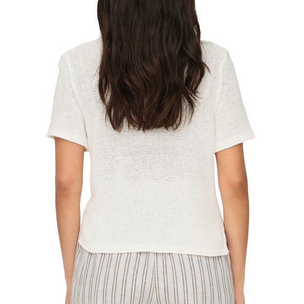 Only Onlsunny S/s Pullover Knt Noos Cloud Dancer