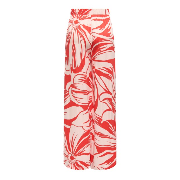 Only Onlmilly Loose Pants Ptm Flame Scarlet Miley Mega Flower