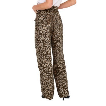 Only Onlnaomi Aop Pants Otw Toast Coconut Leo