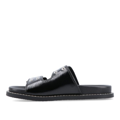 Steve Madden Agent Black Crinkle Patent