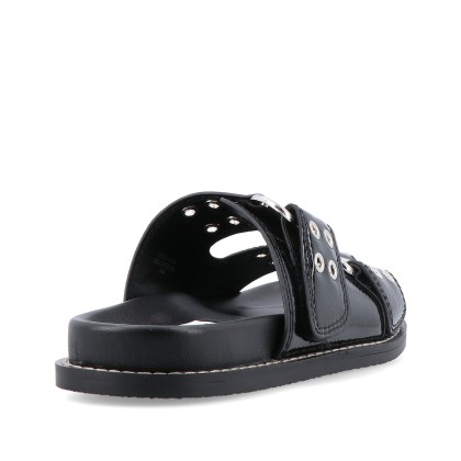 Steve Madden Agent Black Crinkle Patent