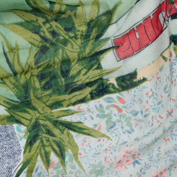 Desigual Leno Delicate Patch Rectangle Azul