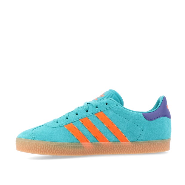 adidas Originals Gazelle J Pure Teal / Impact Orange / Collegiate Purple