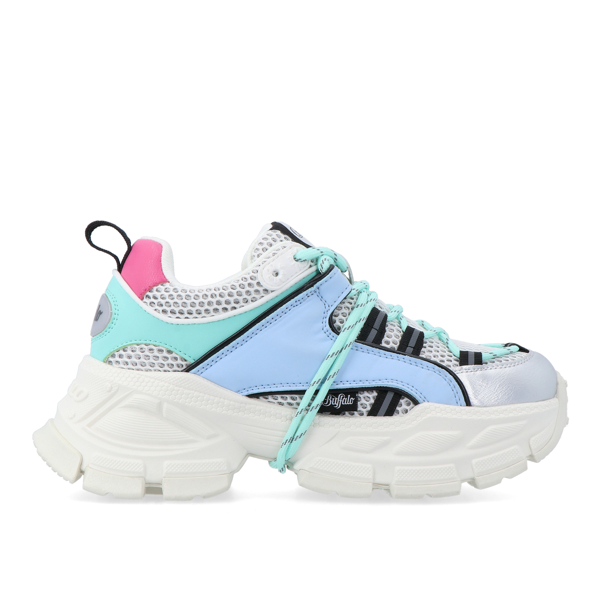 Buffalo Saturn Lace Sivler/blue/pink