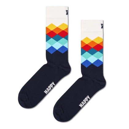 Happy Socks Faded Diamond Blue