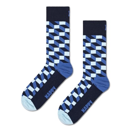 Happy Socks Filled Optic Marinho