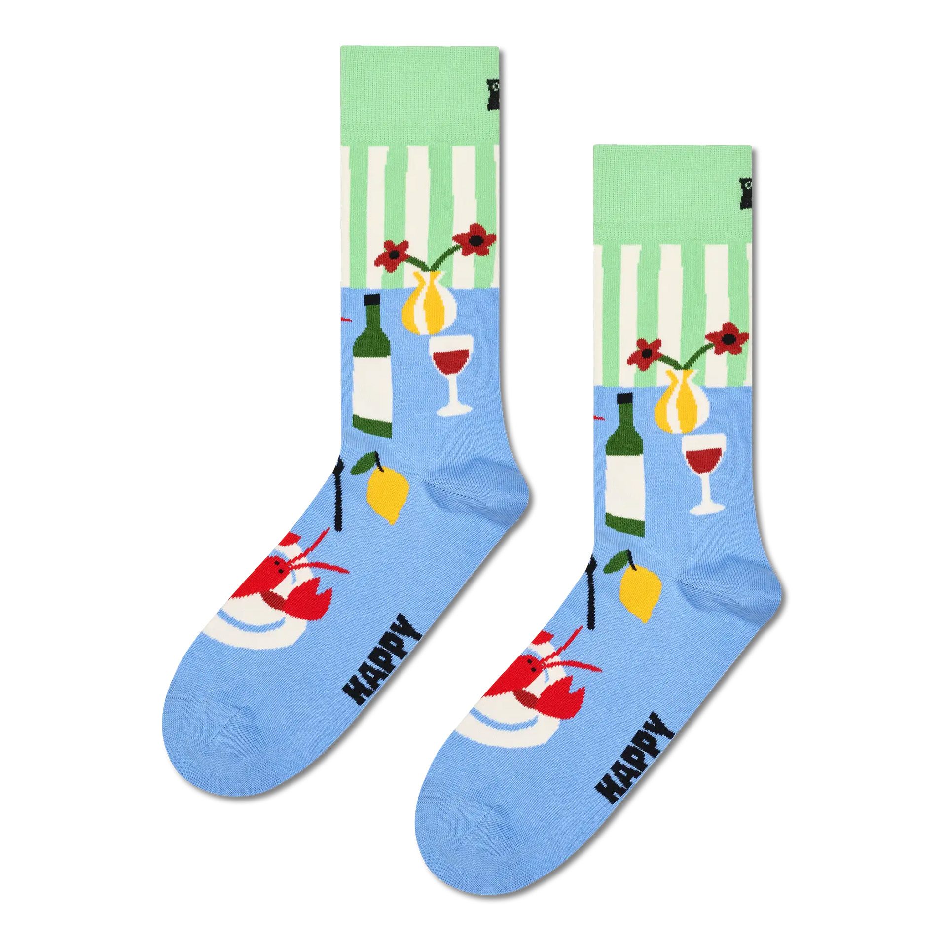 Happy Socks Dinner Azul Claro