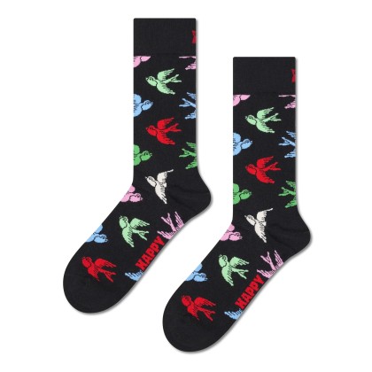 Happy Socks Swallow Preto
