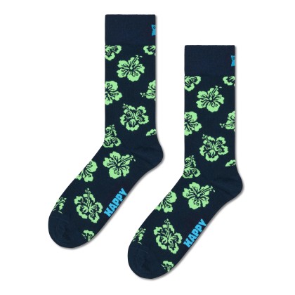 Happy Socks Hibiscus Marinho