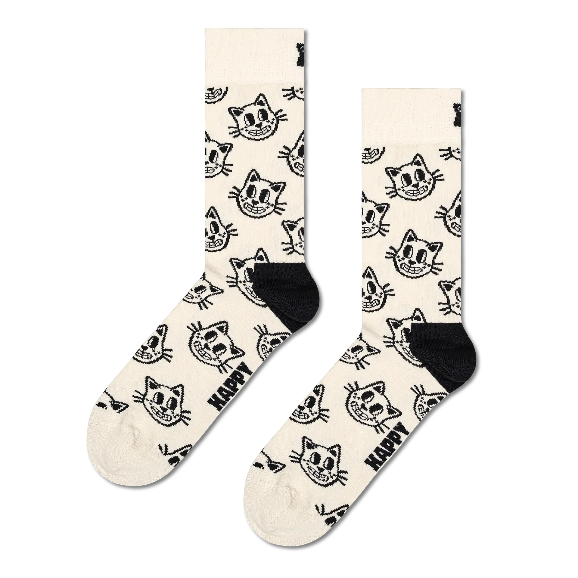 Happy Socks Cat Branco