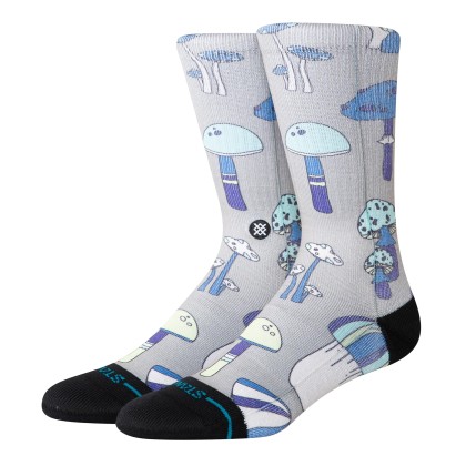 Stance Microbial Crew Stringgrey