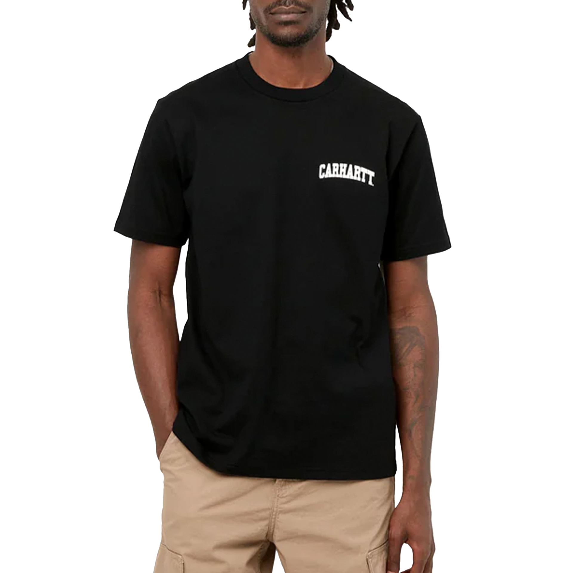 Carhartt Wip S/s University Script T-shirt Black  White