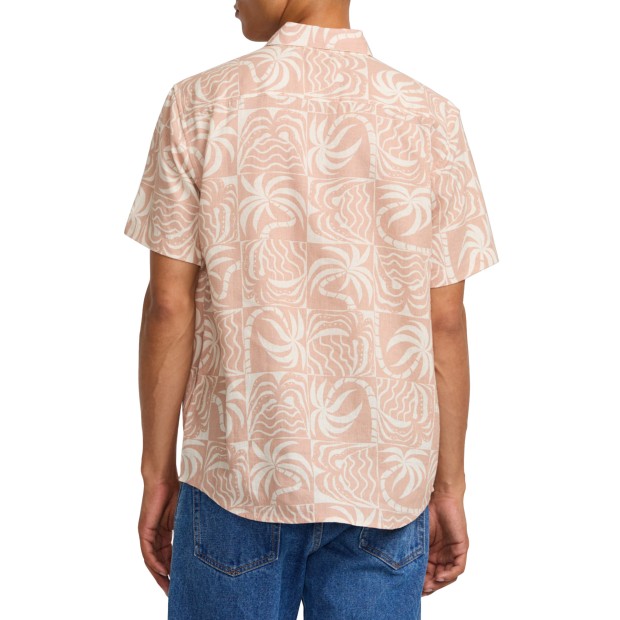 Rvca Camisa Rvca Exotica Pale Mauve