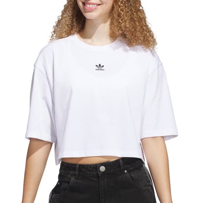 adidas Originals T-Shirt Ess Crop White