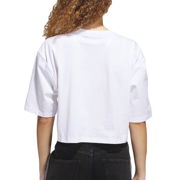 adidas Originals T-Shirt Ess Crop White