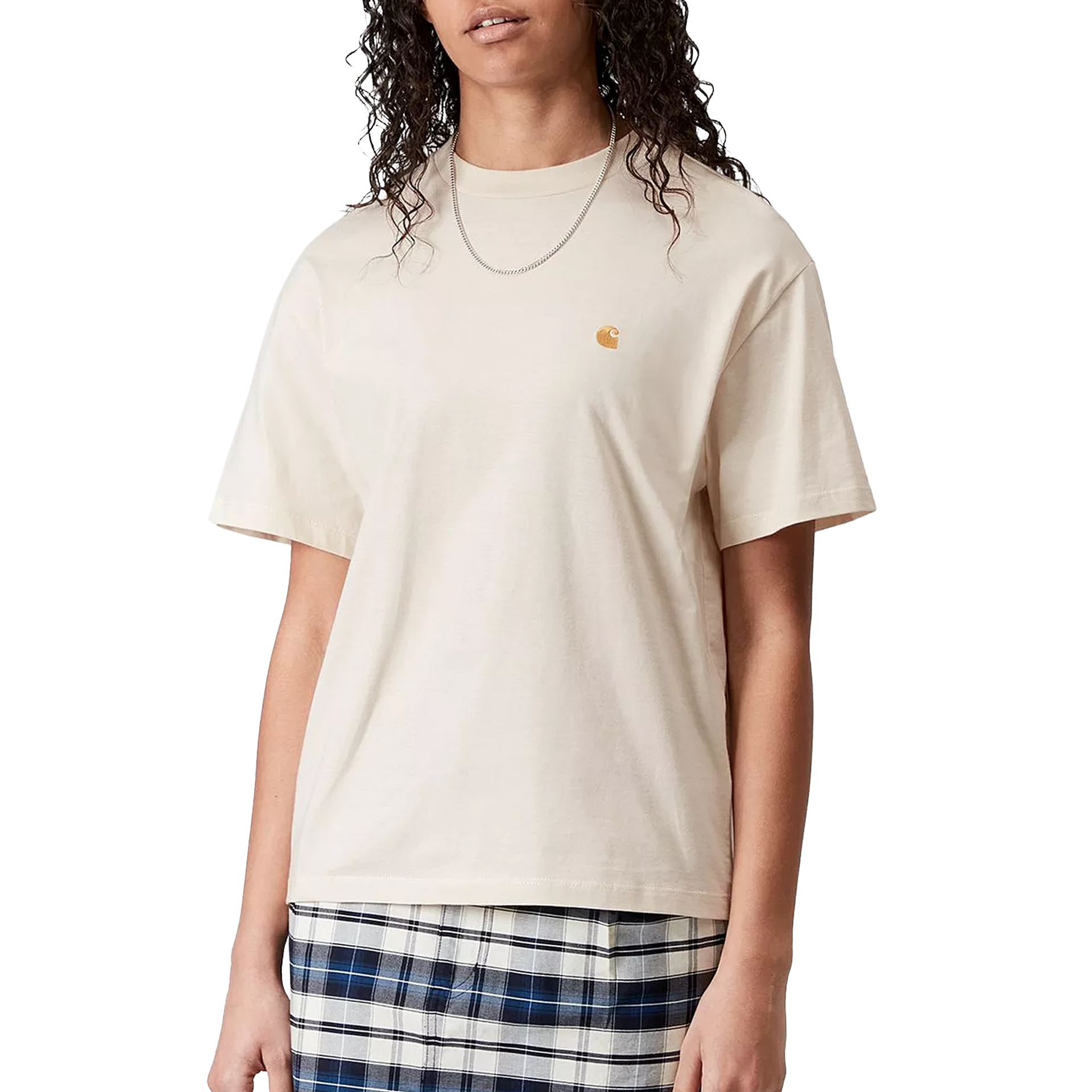 Carhartt Wip W S/s Chase T-shirt Natural Gold