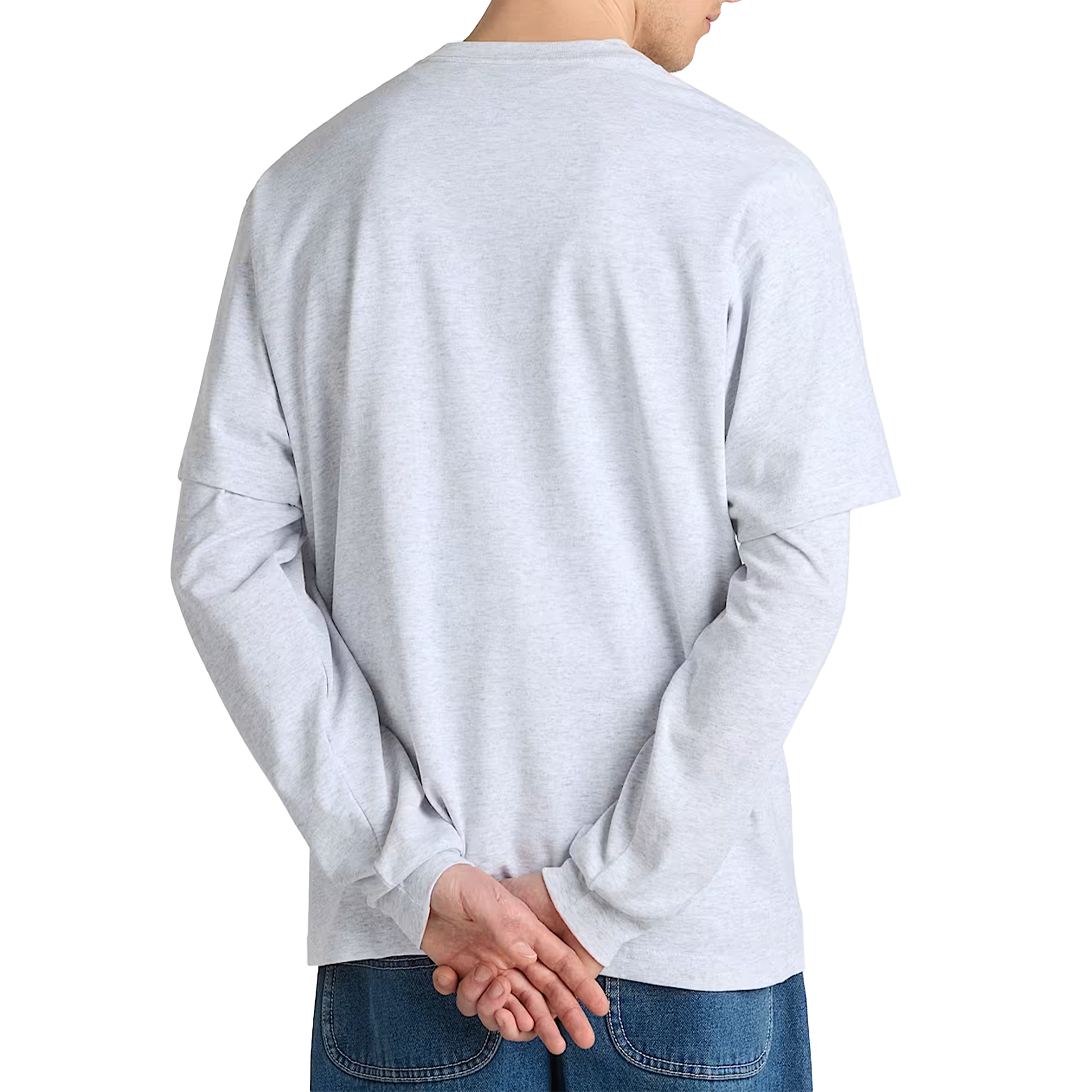 Vans T-shirt Left Chest Ii Loose Light Grey Heather