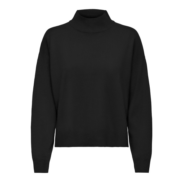 JDY Camisola Jdyamore Life L/s Hn Knt Black