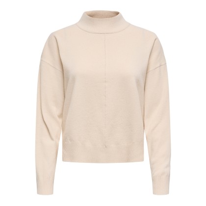 JDY Camisola Jdyamore Life L/s Hn Knt Whitecap Gray Melange