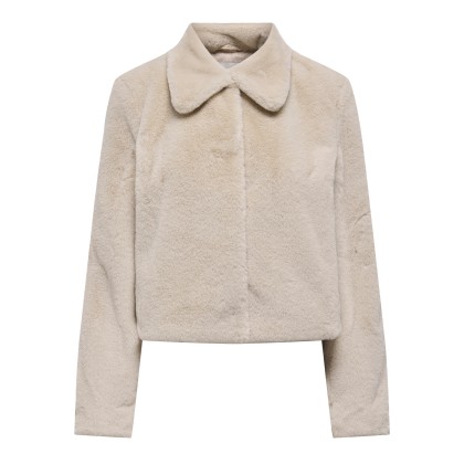 JDY Casaco Jdymacy Life Faux Fur Otw Noos Moonbeam