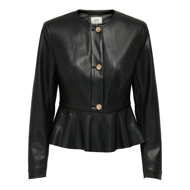 JDY Casaco Jdyolivia Faux Leather Otw Sij Black