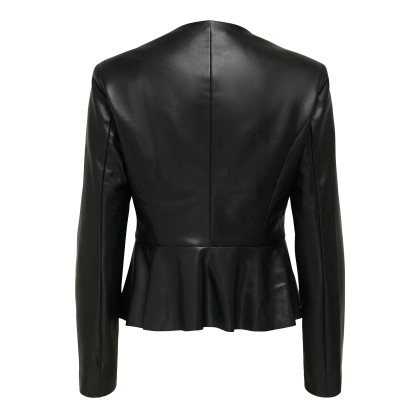 JDY Casaco Jdyolivia Faux Leather Otw Sij Black