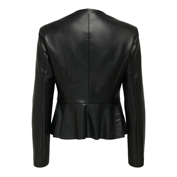 JDY Casaco Jdyolivia Faux Leather Otw Sij Black