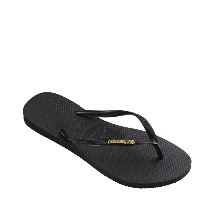Havaianas Slim Logo Metallic Black/golden