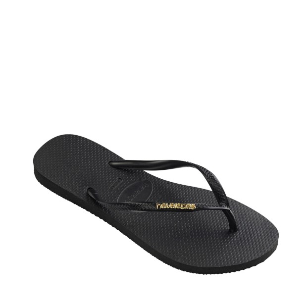Havaianas Slim Logo Metallic Black/golden