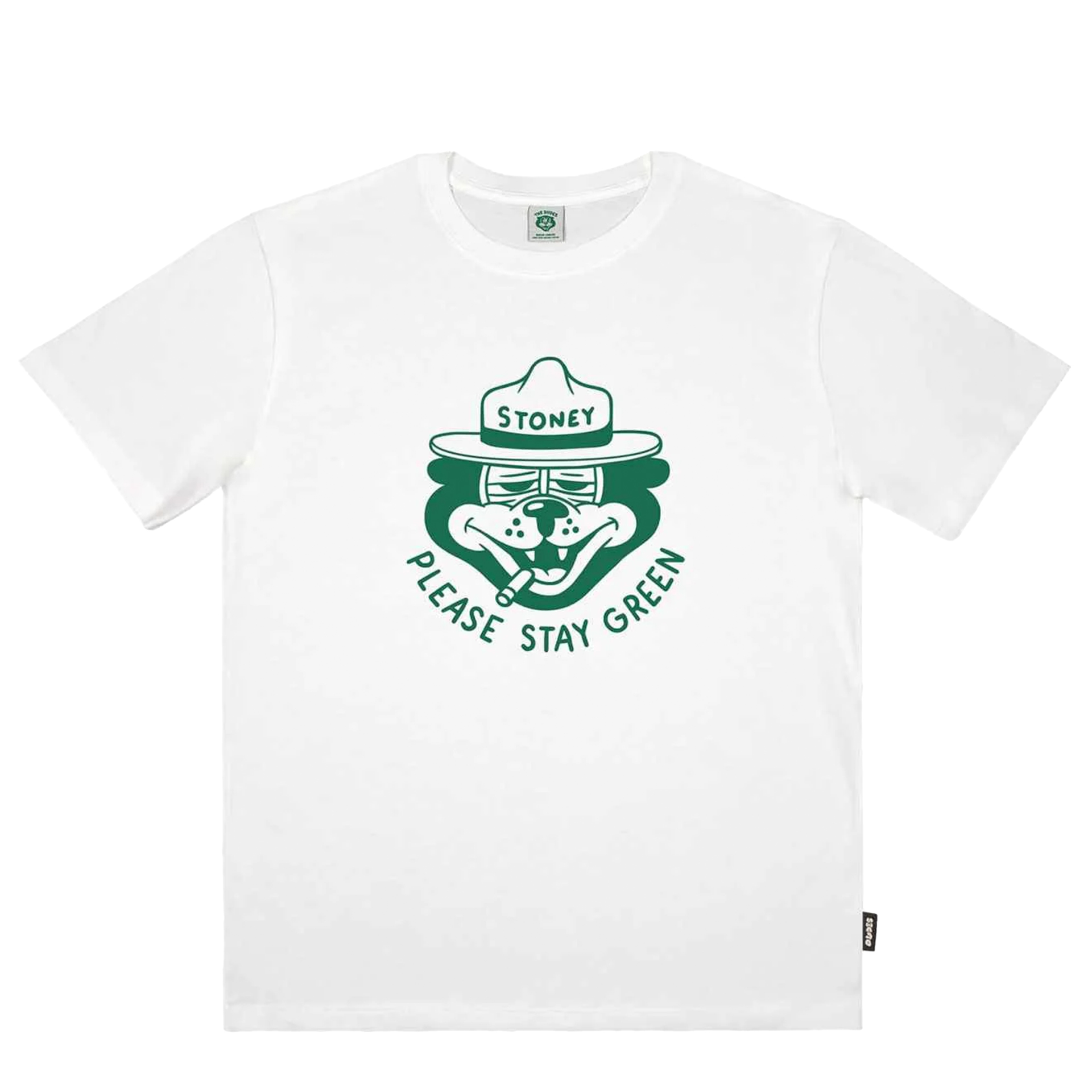 The Dudes T-shirt Please Stay Green Classic Off-white