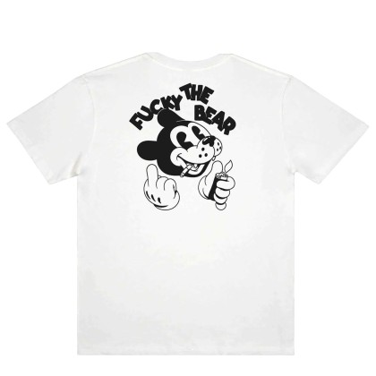 The Dudes T-shirt Fucky Classic Off-white The Dudes T-shirt Fucky Classic Off-white