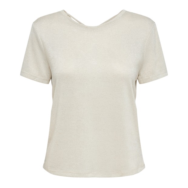Only Onlamber Life S/s Glitter Top Jrs Frosted Glitter