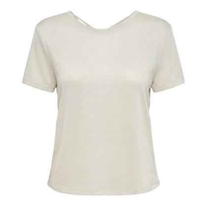 Only Onlamber Life S/s Glitter Top Jrs Frosted Glitter