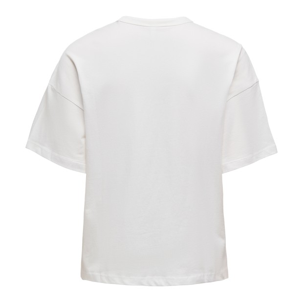 Only Onltenna S/s Girl Top Box Jrs Cloud Dancer