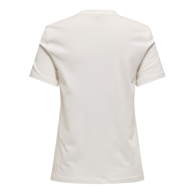 Only Onlkita Life Reg S/s Lemon Top Box Jrs Cloud Dancer Easy