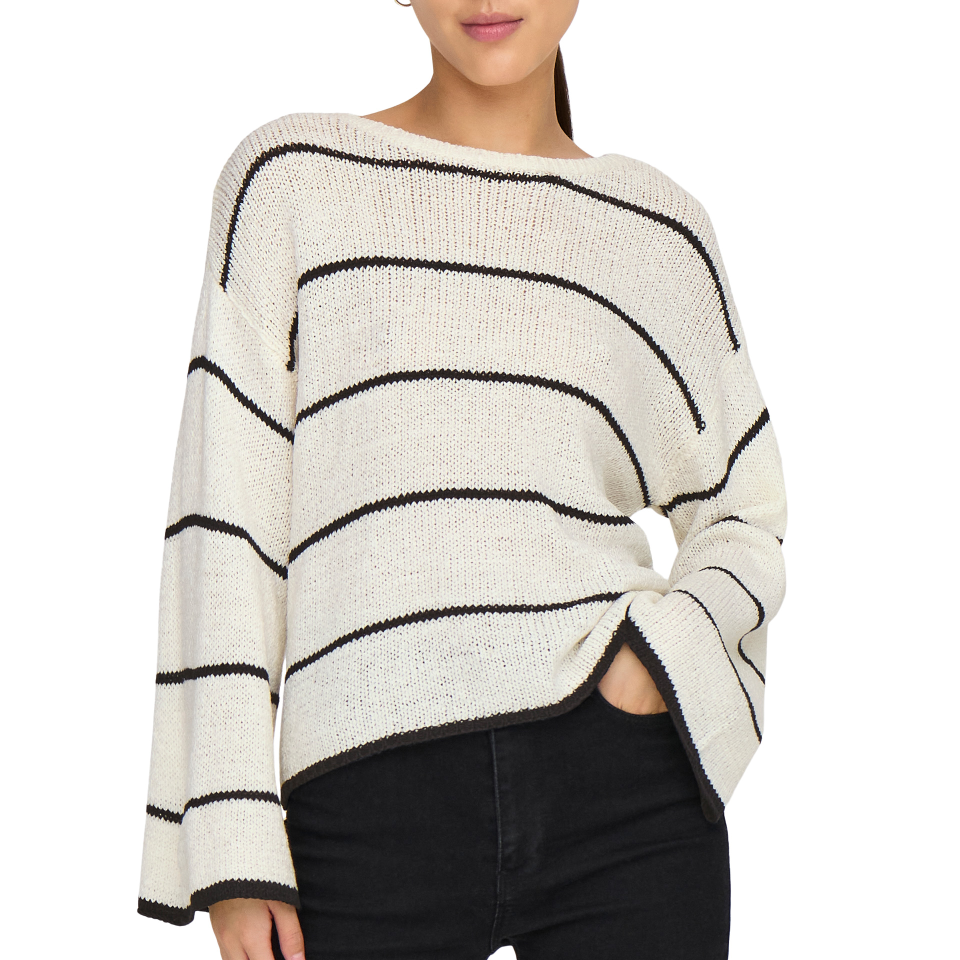 Only Onlgeena  Stripe O-neck Knt