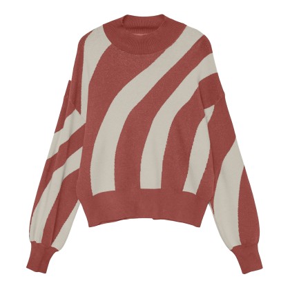 Vero Moda Vmnewlabi Stripe Highneck Pullover Ga