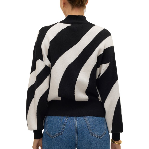 Vero Moda Vmnewlabi Stripe Highneck Pullover Ga