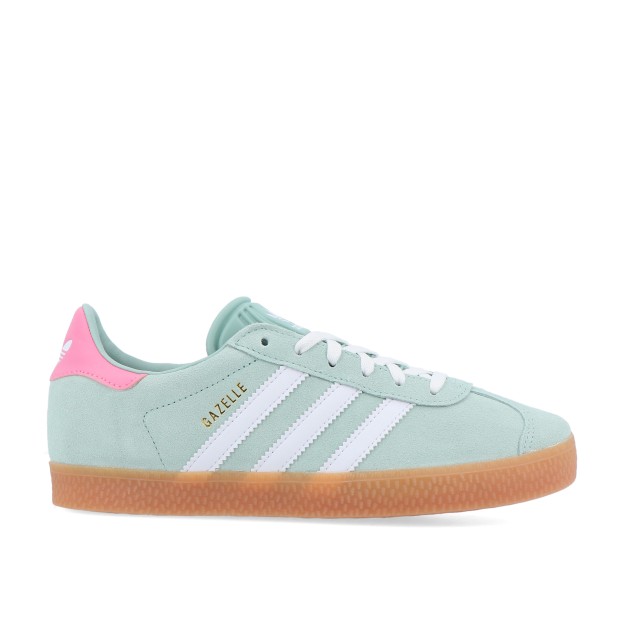 adidas Originals Gazelle J Hazy Green / Cloud White / Bliss Pink
