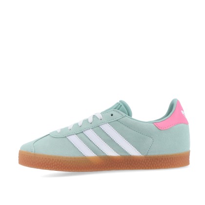 adidas Originals Gazelle J Hazy Green / Cloud White / Bliss Pink adidas Originals Gazelle J Hazy Green / Cloud White / Bliss Pink