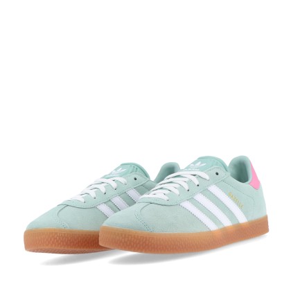 adidas Originals Gazelle J Hazy Green / Cloud White / Bliss Pink adidas Originals Gazelle J Hazy Green / Cloud White / Bliss Pink