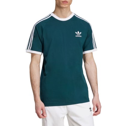 adidas Originals T-Shirt 3-Stripes Adicolor Classics Aurora Ivy / White