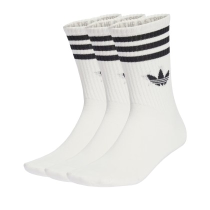 adidas Originals Meias 3s Crew S 3p White/white/white